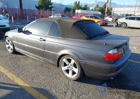 2006 BMW 325Ci z USA, uszkodzony, nr VIN WBABW33486PX83704